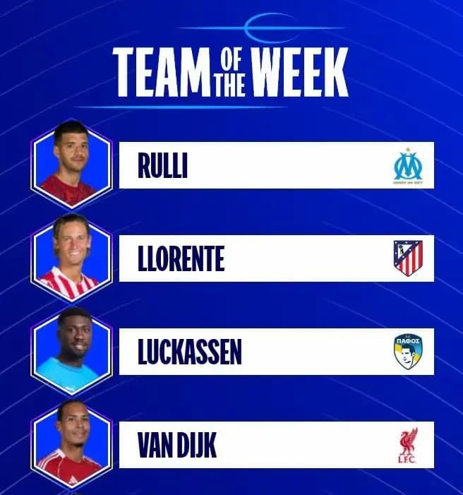 Derrick Luckassen Named in UEFA Champions League Team of the Week